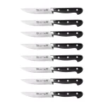Cangshan V2 Series 5 in. Steak Knife Set with Acacia Wood Block, 9-Piece Set thumbnail 1