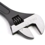 Stark 10 in. Adjustable Wrench, Black Chrome Vanadium Steel with Built-in SAE/Metric Scale thumbnail 3