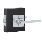 Baldwin Reserve Square Polished Chrome Universal Passage Door Lever thumbnail 1