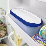 Tovolo Glide-A-Scoop 1.5 Qt. Insulated Ice Cream Tub, Airtight Reusable Freezer Container, Deep Indigo thumbnail 1