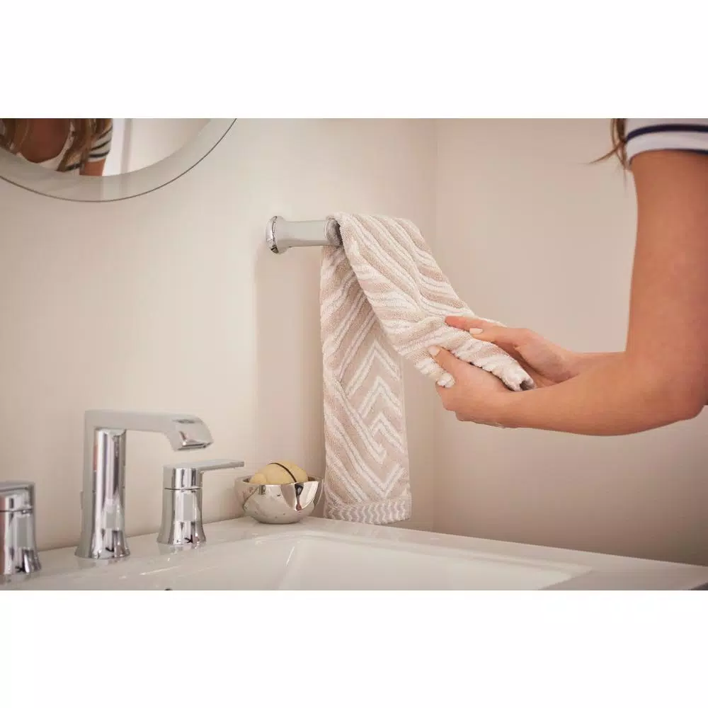 MOEN Genta 3-Piece Chrome Bath Hardware Set: 24 in. Towel Bar, Hand Towel Bar, and Toilet Paper Holder