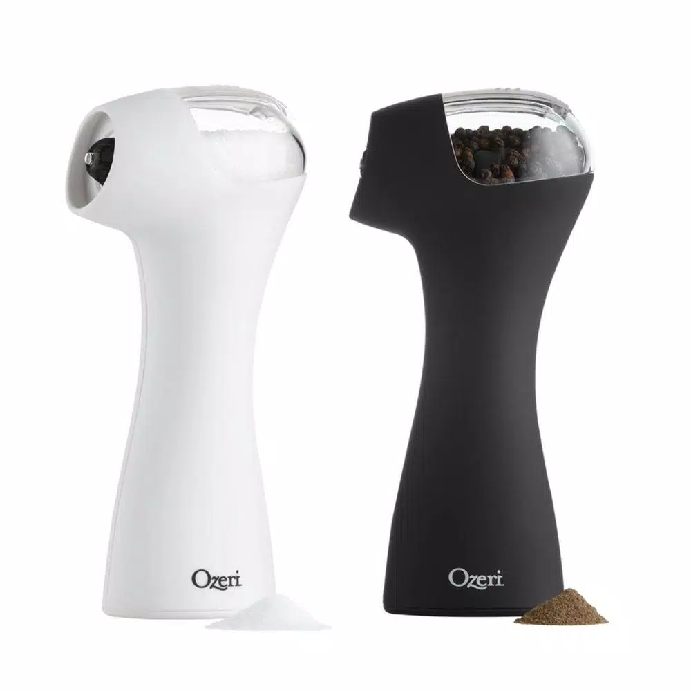 Ozeri Graviti Pro II Electric Salt and Pepper Grinder Set, BPA-Free Ceramic Mills