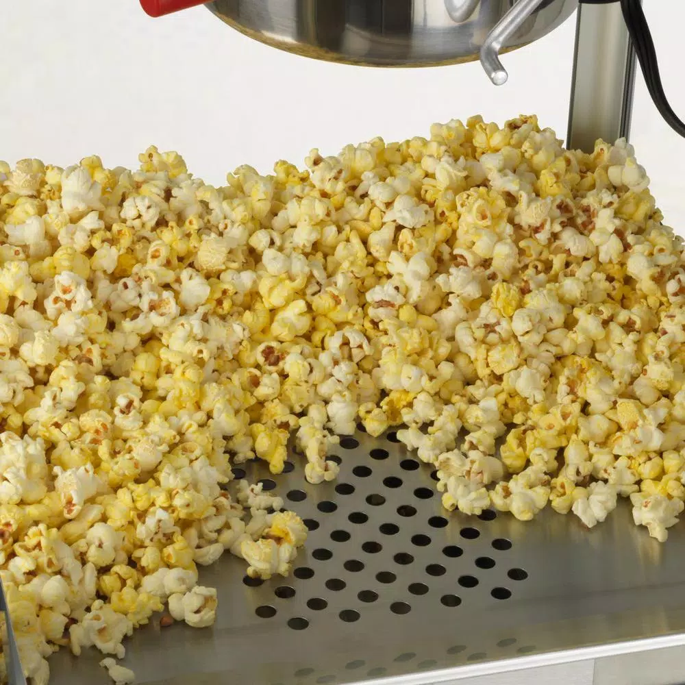 Funtime 8oz Red Theater Style Popcorn Popper Machine with Cart