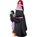 Fraser Hill Farm 10 ft. Penguin Family Christmas Inflatable with White Lights thumbnail 7
