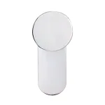 MODONA Oval Single Robe and Towel Hook, Polished Chrome thumbnail 2