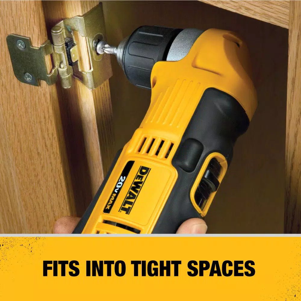DEWALT 20V MAX Cordless 3/8 in. Right Angle Drill/Driver (Tool-Only)