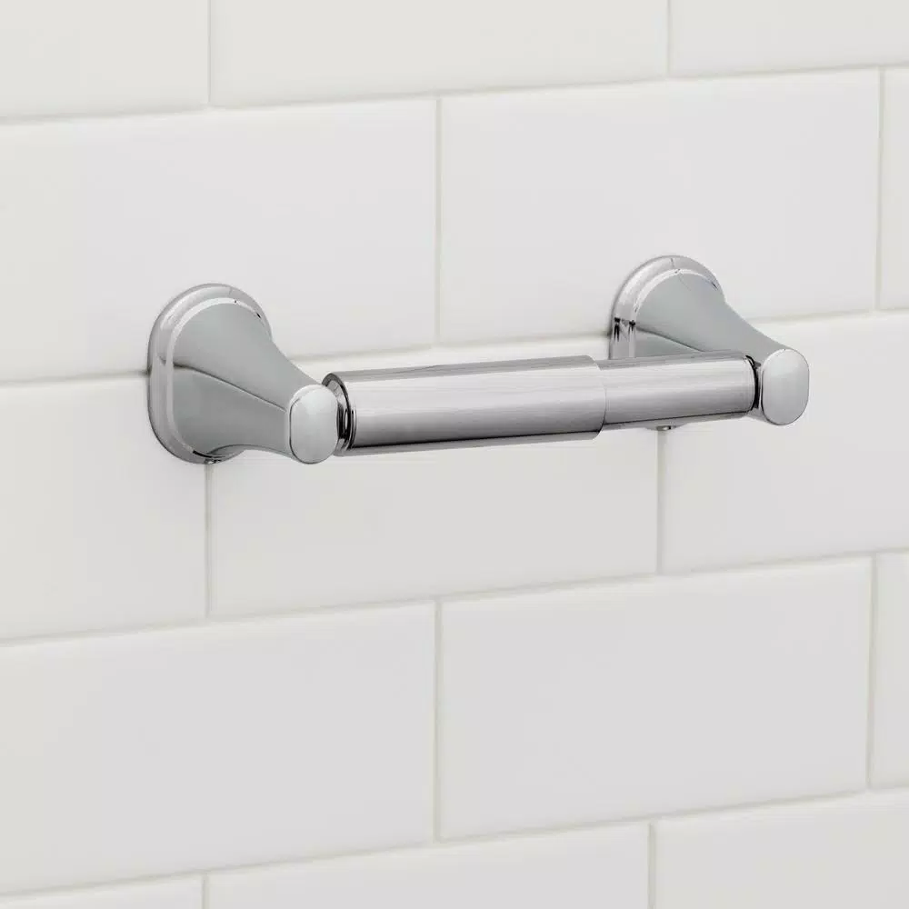 Glacier Bay Treyburn Double Post Toilet Paper Holder, Chrome Finish
