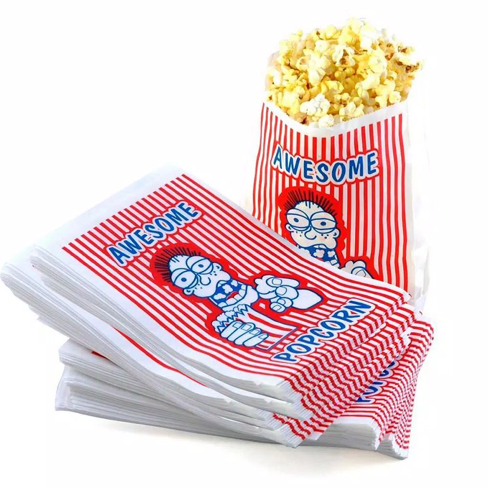 Great Northern The Great Northern Popcorn Company Movie Theater Popcorn Bags, Red and Blue, 100-Count