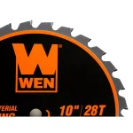 WEN 10 in. 28-Tooth Carbide-Tipped Professional Multi-Material Framing Saw Blade thumbnail 2