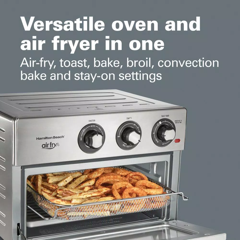 Hamilton Beach 1800W Air Fry Countertop Oven, 6-Function Stainless Steel Oven