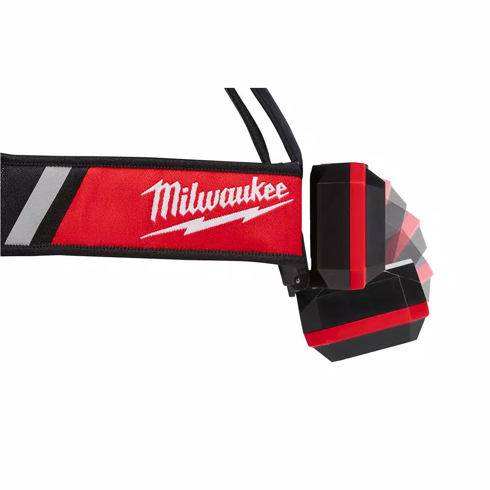 Milwaukee 600 Lumen LED USB Rechargeable Low-Profile Headlamp (2-Pack) with REDLITHIUM USB Batteries