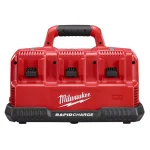 Milwaukee M12 and M18 Multi-Voltage 6-Port Sequential Rapid Battery Charger thumbnail 7
