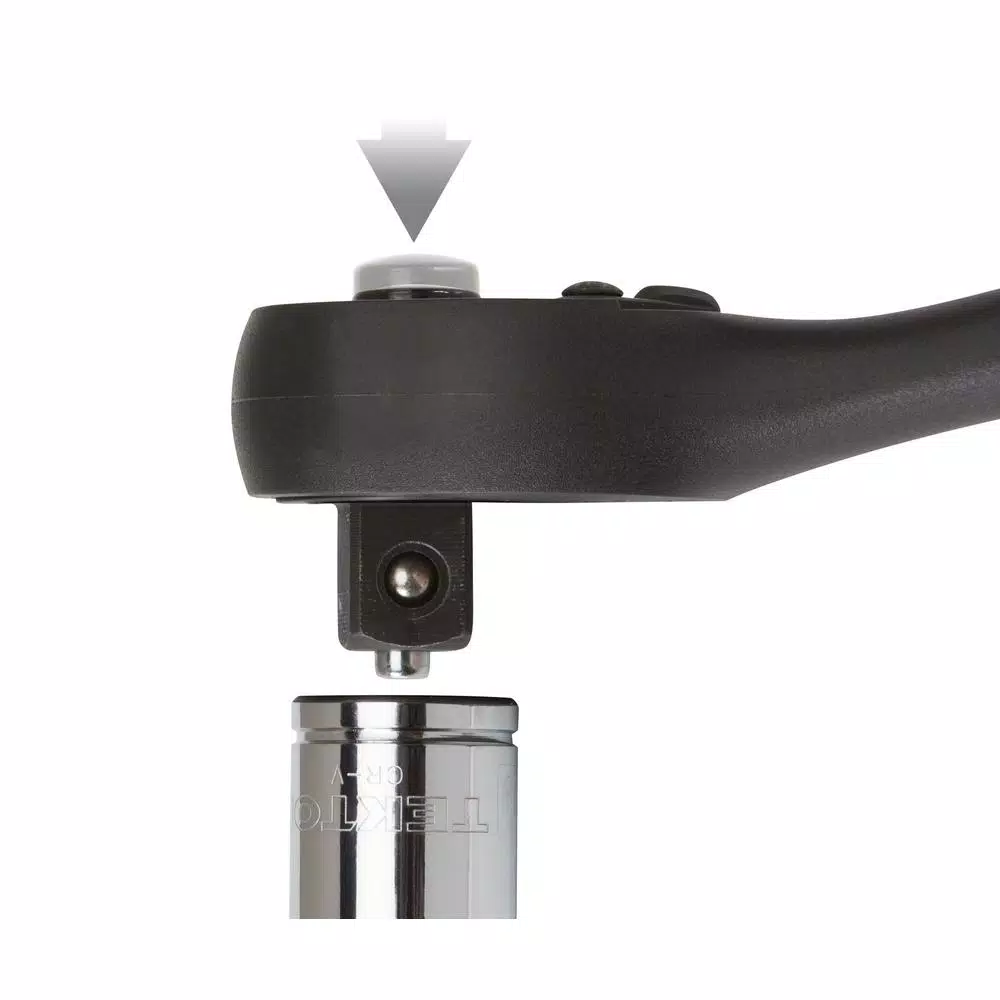 TEKTON 1/2 in. Drive 10 in. Composite Ratchet, 72-Tooth Oval Head