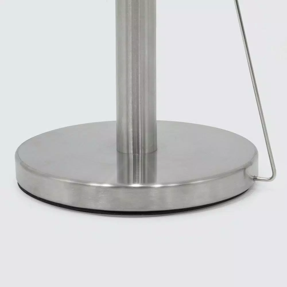 ExcelSteel Stainless Steel Paper Towel Holder with Weighted Base for Countertop