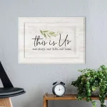 P Graham Dunn This is Us White Wood Wall Decor - Rustic Inspirational Sentiment Sign thumbnail 2