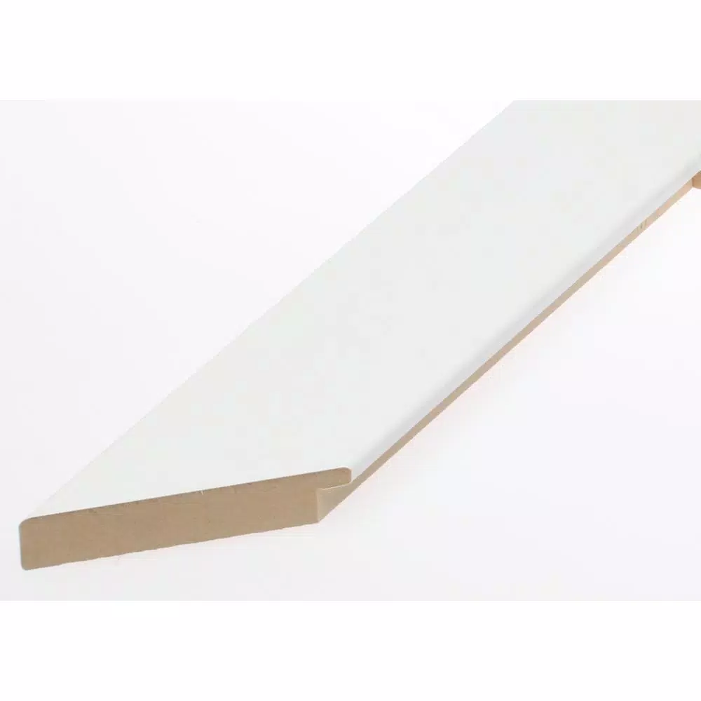 BrandtWorks American Value Modern Matte White Composite Framed Mirror, 65.5 in. x 32 in.