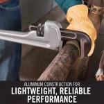 RIDGID 824 24 in. Aluminum Straight Pipe Wrench thumbnail 6