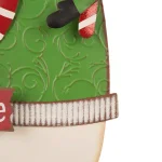 Glitzhome 36 in. Metal Snowman Holiday Decor - 3-in-1 Yard Stake, Standing, or Wall Hanging Decoration thumbnail 5