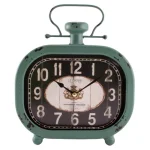 La Crosse Technology Distressed Teal Metal Decorative Analog Clock - Rustic Farmhouse Style thumbnail 4