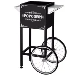 Great Northern Popcorn Replacement Cart with Wheels for 4-6 oz. Machines, Black thumbnail 1
