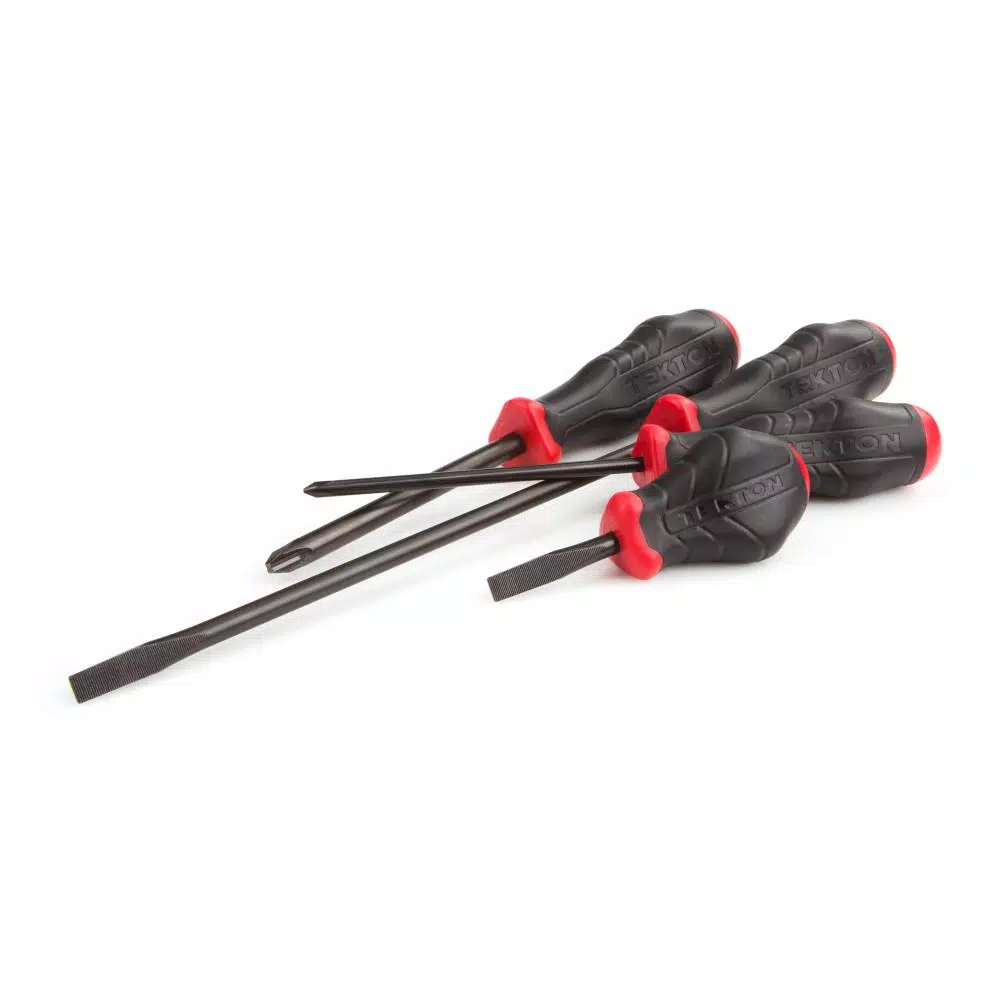 TEKTON 12-Piece Screwdriver Set with Three-Sided Torque Handles