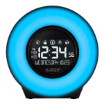 La Crosse Technology Mood Light Digital Alarm Clock with 5 Nature Sounds and USB Charging Port thumbnail 5