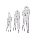 Husky 3-Piece Locking Pliers Set, Includes 6.5 in. Long Nose, 7 in., and 10 in. Pliers thumbnail 1