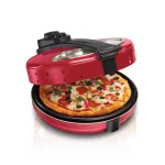 Hamilton Beach 12 in. Red Metal Pizza Maker, 1200W Countertop Specialty Grill thumbnail 1
