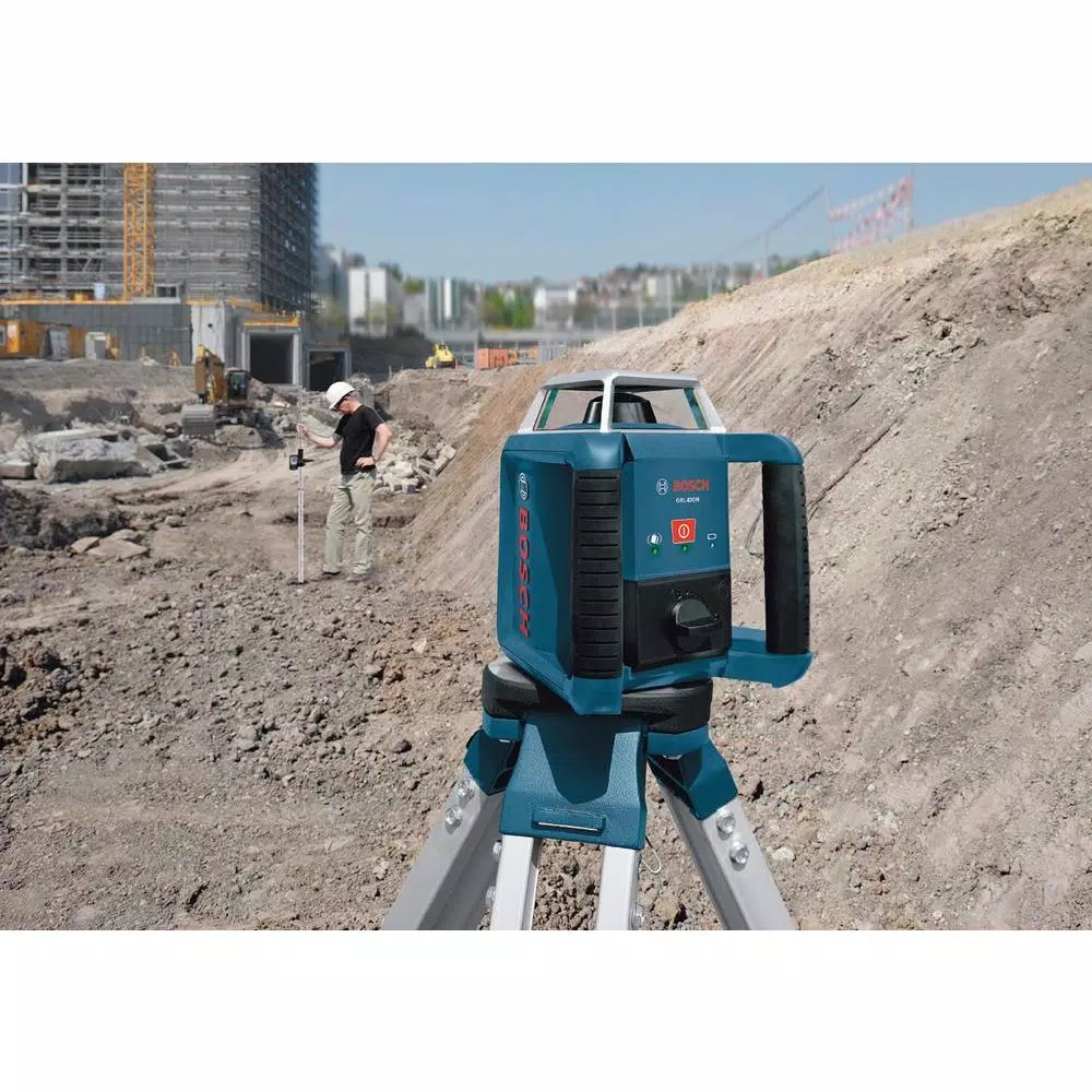 Bosch 1300 ft. Self-Leveling Rotary Laser Level Kit, 4-Piece Set