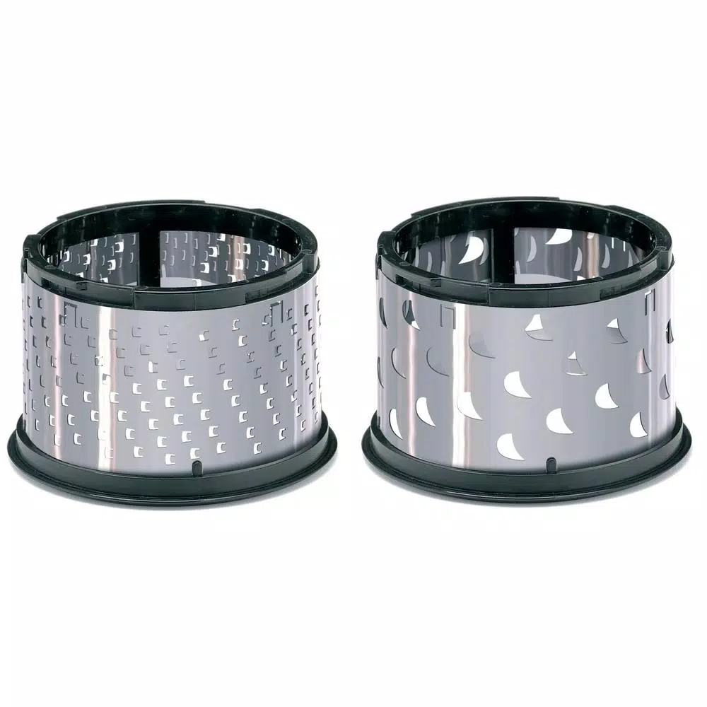 GEFU Laser Cut Stainless Steel Rotary Grater with 2 Interchangeable Drums