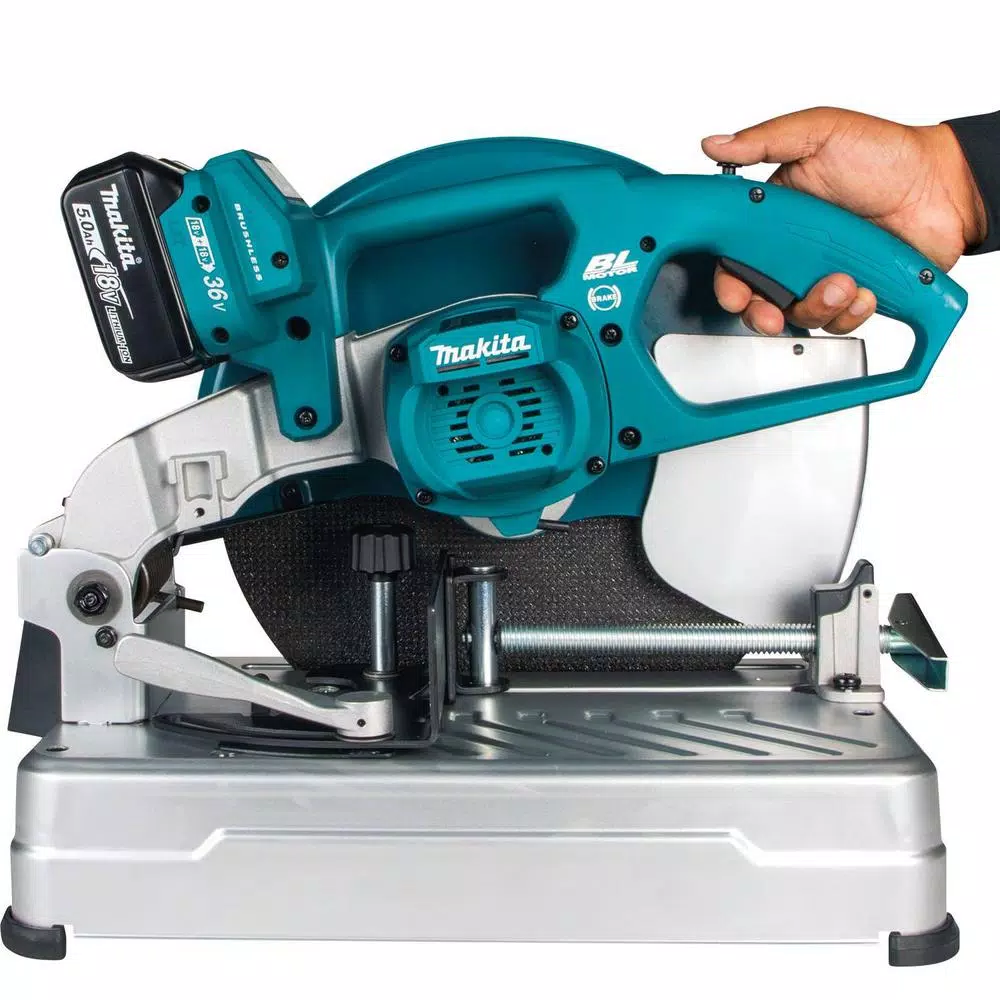Makita 18V X2 LXT Brushless 14 in. Cordless Cut-Off Saw Kit with 5.0 Ah Batteries and Charger