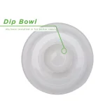 Mind Reader 13 in. Clear Acrylic Chip and Dip Bowl Set, Round Serving Tray for Parties and Entertaining thumbnail 2