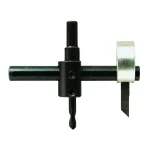 General Tools Adjustable Wheel and Circle Hole Cutter for Drill Press, 1-6 in, 3/8 in Shank thumbnail 1
