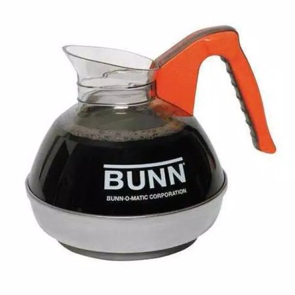 BUNN 42401.0101 12-Cup Commercial Glass Coffee Decanter with Orange Handle
