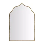 Home Decorators Collection Ornate Arched Gold Antiqued Accent Mirror thumbnail 1