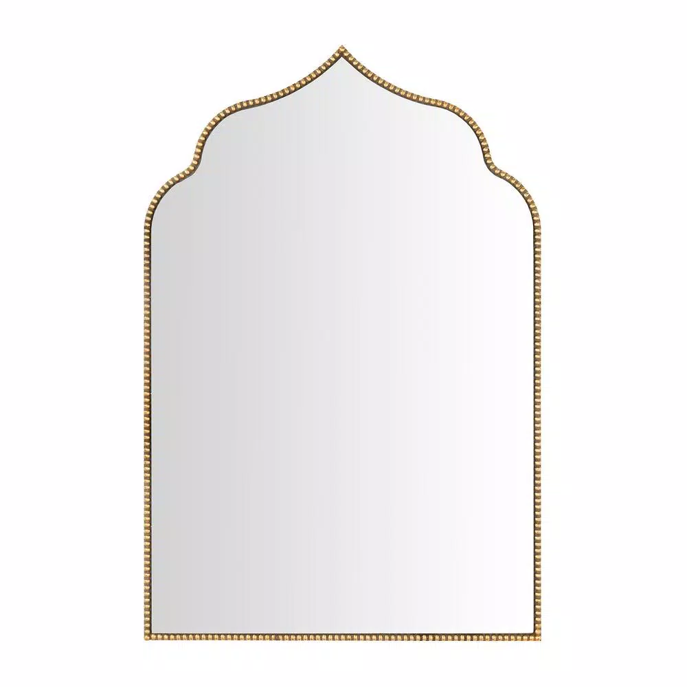 Home Decorators Collection Ornate Arched Gold Antiqued Accent Mirror