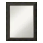Amanti Art Signore 22.5 in. W x 28.5 in. H Rectangular Beveled Edge Bronze Wood Framed Bathroom Vanity Mirror thumbnail 1