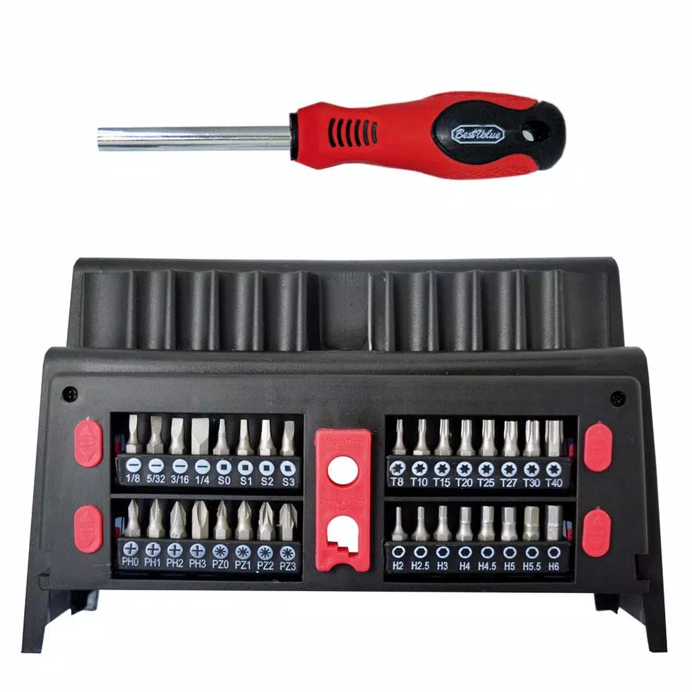 Best Value 51-Piece Screwdriver and Bit Set with Chrome Vanadium Steel Magnetic Tips