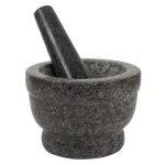 TACO TUESDAY Granite Stone Mortar and Pestle Set, 5.5 in. - Dark Gray thumbnail 1
