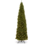 National Tree Company North Valley 12 ft. Spruce Pencil Slim Artificial Christmas Tree with 950 Clear Lights thumbnail 1