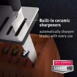 Calphalon Classic 12-Piece Self-Sharpening Cutlery Knife and Block Set with SharpIN Technology thumbnail 2