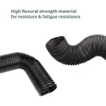 POWERTEC 4 in. Flexible Dust Collection Hose, Expandable Polypropylene Extraction Hose thumbnail 3