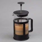 Creative Home 1000ml Glass French Press Coffee Maker and Tea Steeper, 4-Cup Stainless Steel Filter, Black thumbnail 6