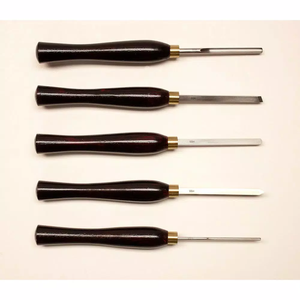 NOVA 9033 5-Piece Mini Turning Chisel Set with M2 Steel Blades