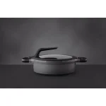 BergHOFF GEM Stay Cool 3.5 qt. Cast Aluminum Nonstick Saute Pan with Glass Lid, Gray thumbnail 5