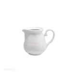 Oneida Arcadia 5 oz. White Porcelain Creamers, Set of 36 thumbnail 1