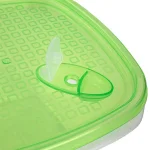 Home Basics 12-Piece Plastic Food Storage Container Set with Vented Lids, Green thumbnail 5