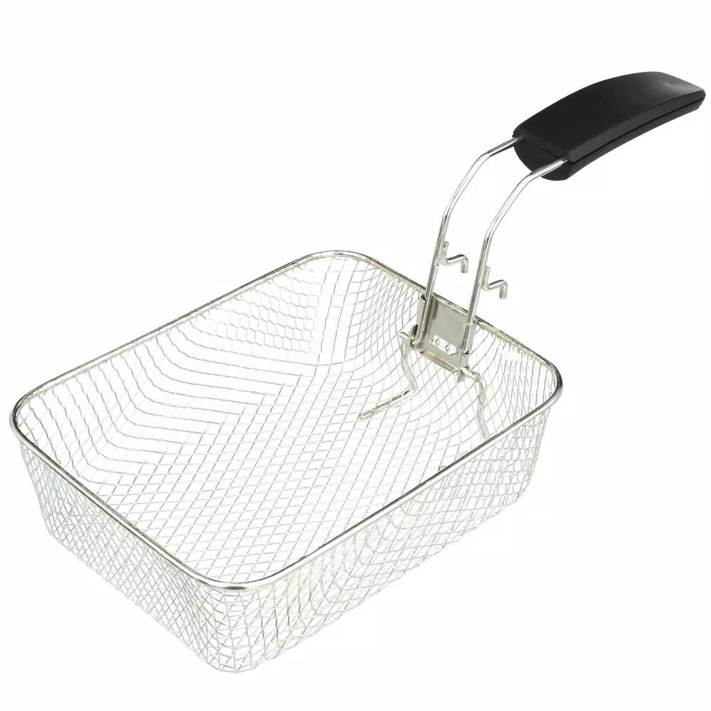 Presto Professional 3.2 Qt. Stainless Steel Deep Fryer with Fry Basket, 1800W, Brushed Stainless