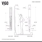 VIGO Dilana 66.875 in. Stainless Steel 6-Jet High Pressure Shower Panel System with Handheld Dual Shower thumbnail 11