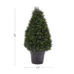 Pure Garden 37 in. Artificial Cypress Tower Style Topiary with Pot thumbnail 2